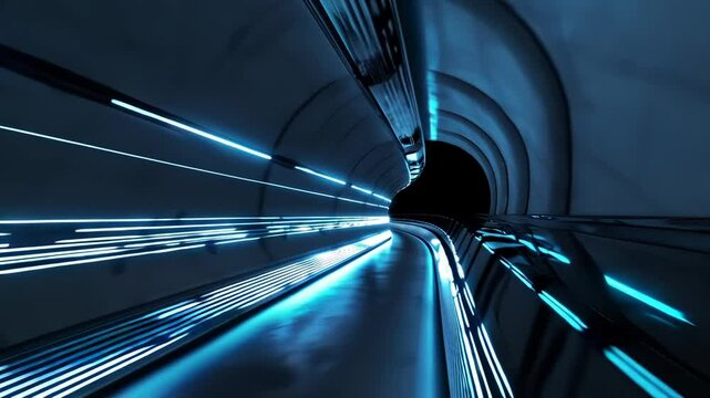 Modern Hyperloop Technology in a High-Speed Tunnel