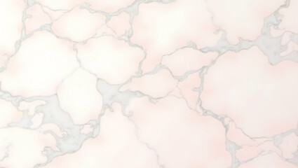 Obraz premium Soft Pink Marble with Gray Veins Isolated on White