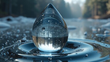 Microscopic droplet art image