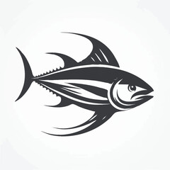 Tuna Fish Silhouette Logo Pack – Clean Vector Icons for Seafood, Fishing & Marine Brands