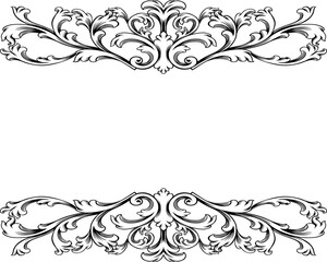 frame background ornaments line art 3