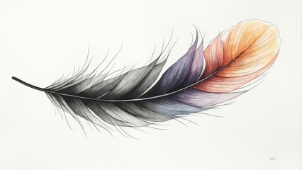 Obraz premium Artistic Feather Image