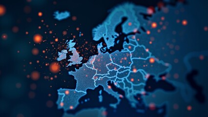 Fototapeta premium Virus Network Technology Image