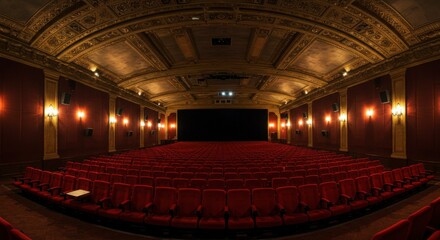 Obraz premium Empty movie theater interior (1)