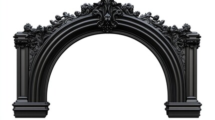 Ornate black archway