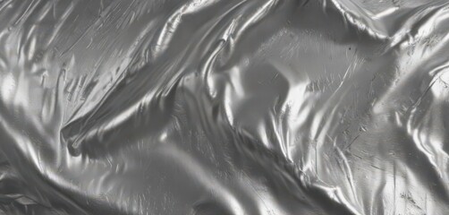 Wrinkled silver foil, shimmering metallic texture, luxurious backdrop,  luxury background,  high-end,  rich