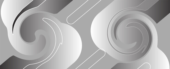 Abstract white and gray background. Minimal geometric white light background abstract design.