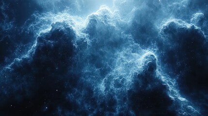 Fototapeta premium Ethereal Cosmic Clouds Illuminated by Distant Starlight