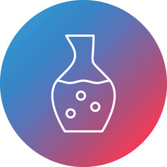 Decanter Line Gradient Circle Background Icon