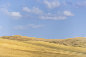 summer countryside landscape inside val d'agri, basilicata