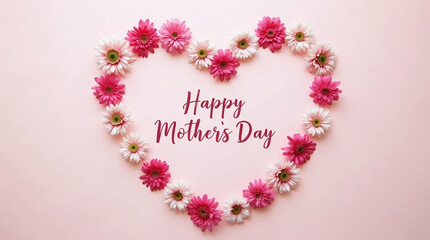 Floral Heart Banner for Mother’s Day
