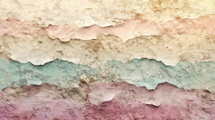 Fototapeta premium Colorful weathered wall texture with cracked paint.