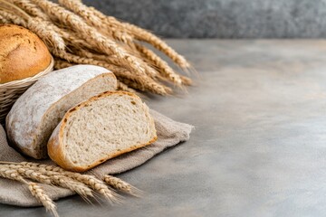 Rustic Setting with Whole Grain Wheat and Rye