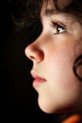 Child's profile portrait