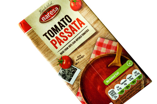Packet or Carton Of Lidl Italian Style Tomato Passata Cooking Ingredient