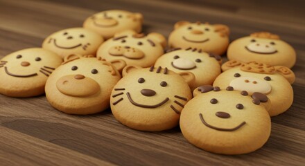 Animal-shaped cookies