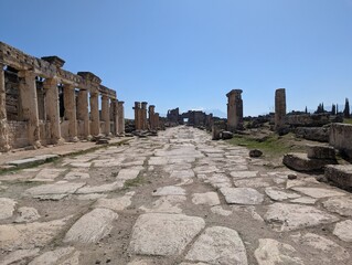 Hierapolis-Pamukkale UNESCO site, Pamukkale, Turkey on 07-03-2025