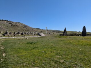 Hierapolis-Pamukkale UNESCO site, Pamukkale, Turkey on 07-03-2025