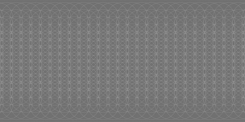 Colorful abstract round geo seamless pattern. Thin line circle geometric background. Vector illustration.