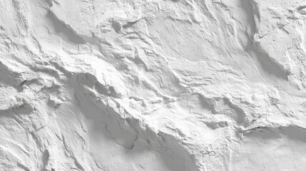 White textured surface resembling stone, creating a rough and uneven appearance, showcasing a minimalist and abstract design suitable for backgrounds or textures