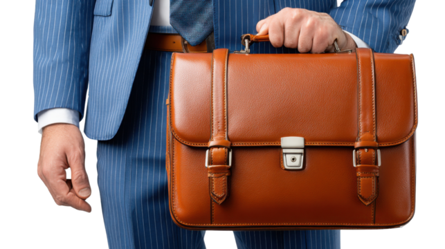 business man with suitcase