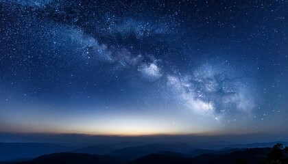 Fototapeta premium night sky with moon and stars