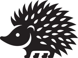vector illustration of a hedgehog