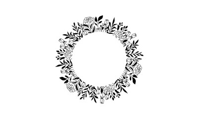 Flower Circle Frame