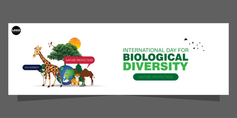 Fototapeta premium International Day for Biological Diversity, observed on May 22nd, promotes understanding and awareness of biodiversity issues.