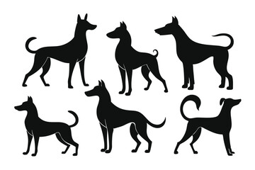 Minimalist Dog Silhouette Pack – Labrador, Boxer, and More