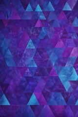 Obraz premium Abstract blue and purple geometric triangle pattern background , wallpaper, vector, illustration