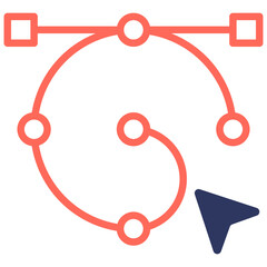 Bezier Curve Icon