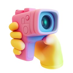 Handheld colorful camera 3 d design
