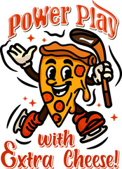 pizza cartoon t shirt design