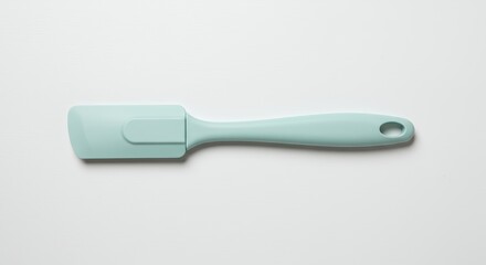 Mint green silicone spatula