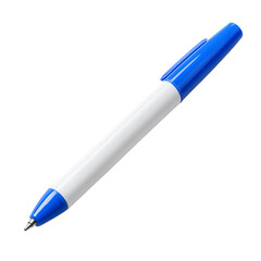  Blue and white dry erase marker pen isolated [Transparent Background PNG]. 