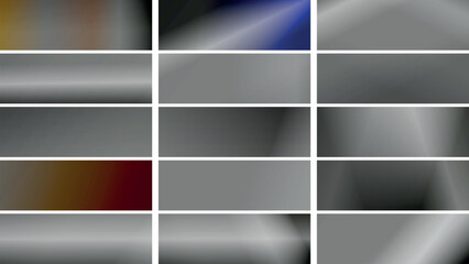 Fototapeta premium Abstract minimalist trendy blurred color gradient background set