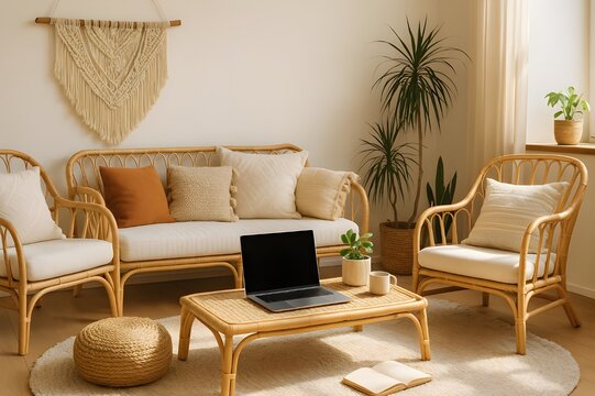 Boho-Style Home-Office