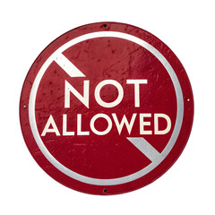 Not Allowed Sign: High-Resolution Images & Stock Photos on transparent background