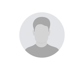 Silhouette head, avatar face, person icon. Male profile vector design and illustration.
