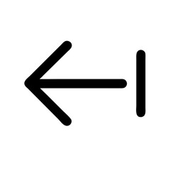 Arrow left icon vector illustration