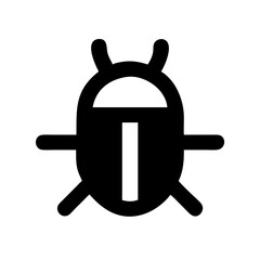Bug icon vector illustration
