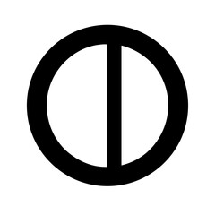 Contrast adjustment icon vector illustration