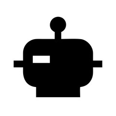 Robot icon vector illustration for AI and automation