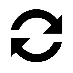 Data sync icon vector illustration