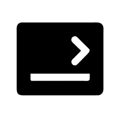 Terminal console icon vector illustration