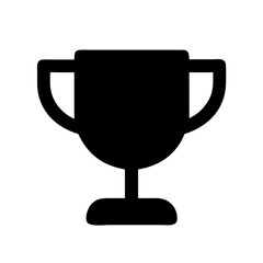 Trophy achievement icon vector illustration