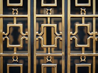 Gold and Black Geometric Pattern