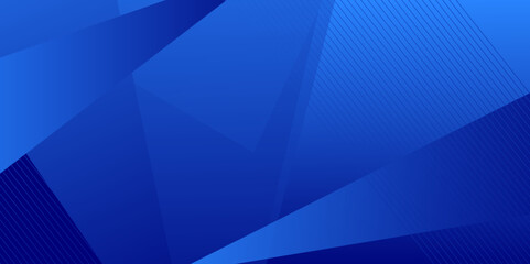 Blue background abstract shape vector business banner design.
