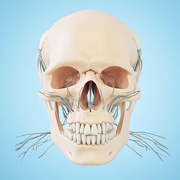**Realistic 3D Illustration Of Skull Bones With Cranial Sutures And Mandible Detail. --V 6.1 --S 50 --Raw** - @Darya (Relaxed) -# Create, Explore, And Organize On [Midjourney.Com](<Https://Midjourney.